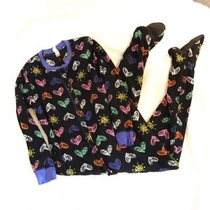 No Boundaries Multicolor Heart Pajama Set